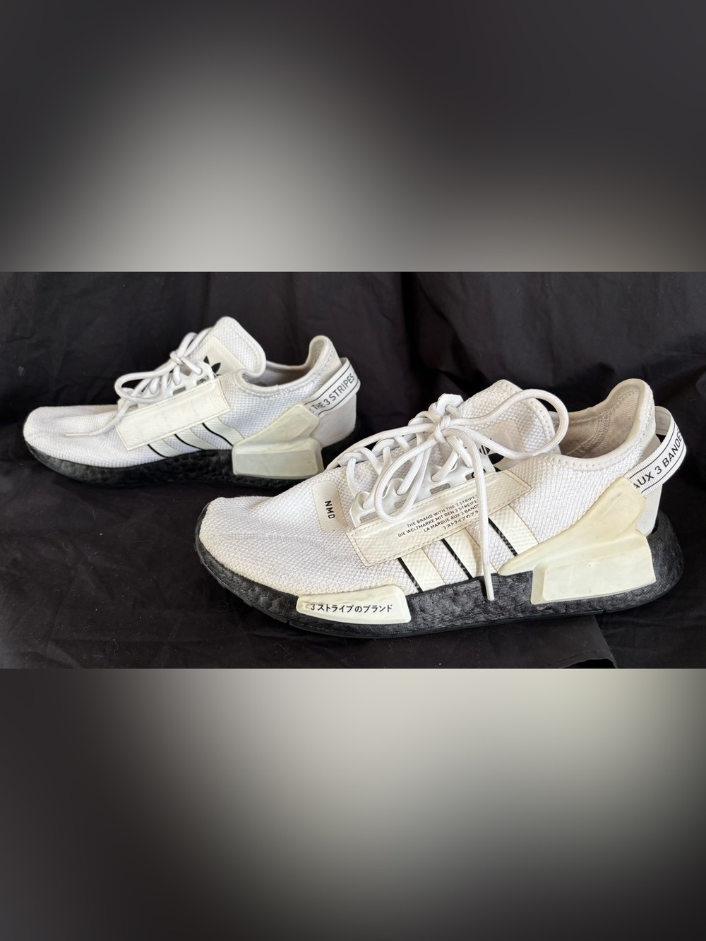 Adidas NMD_R1 V2 'White Black' GW7689 size 8.5